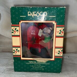 🆕1989 - Enesco “Special Delivery” Mailbox Ornament 🎄